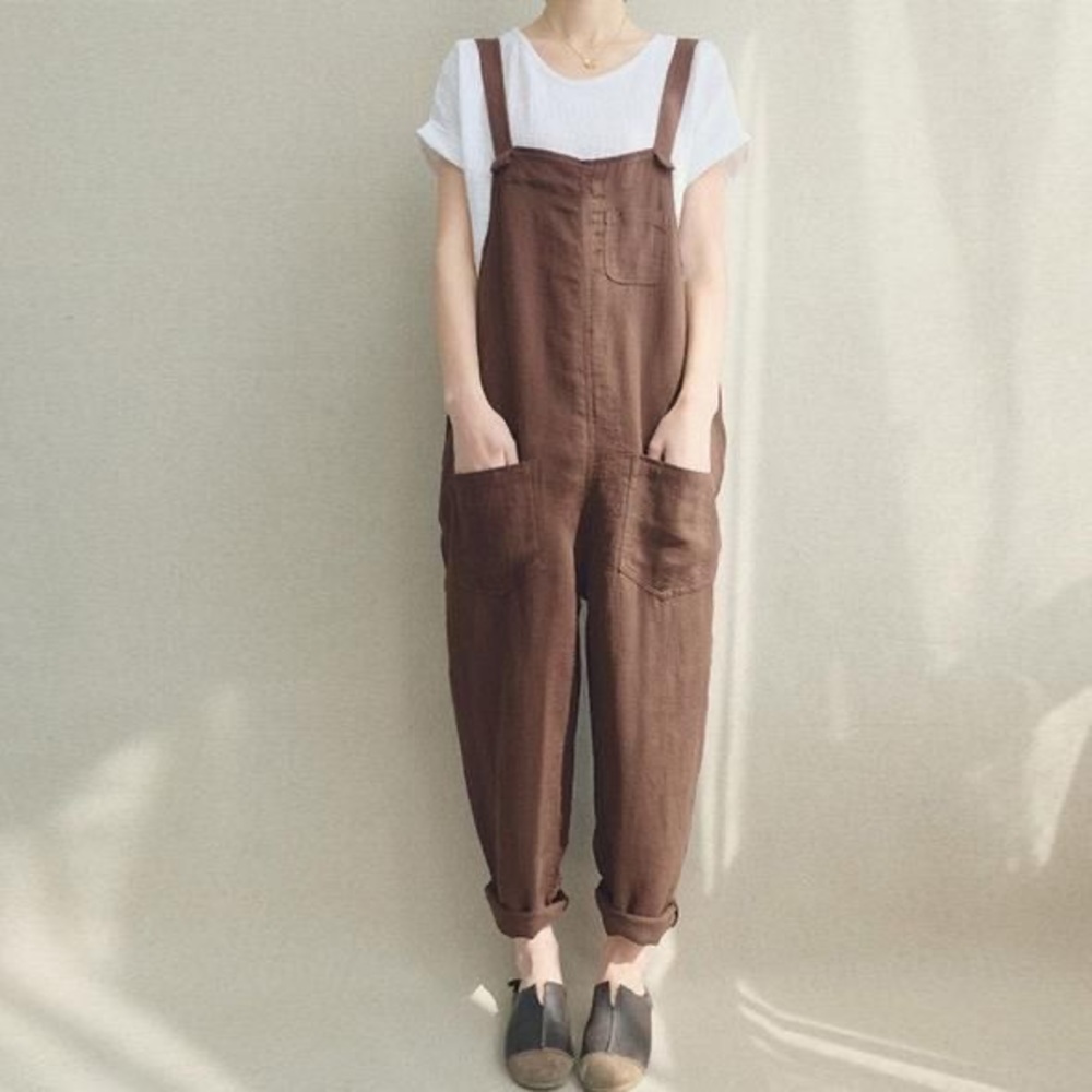 Cozy boho overalls
